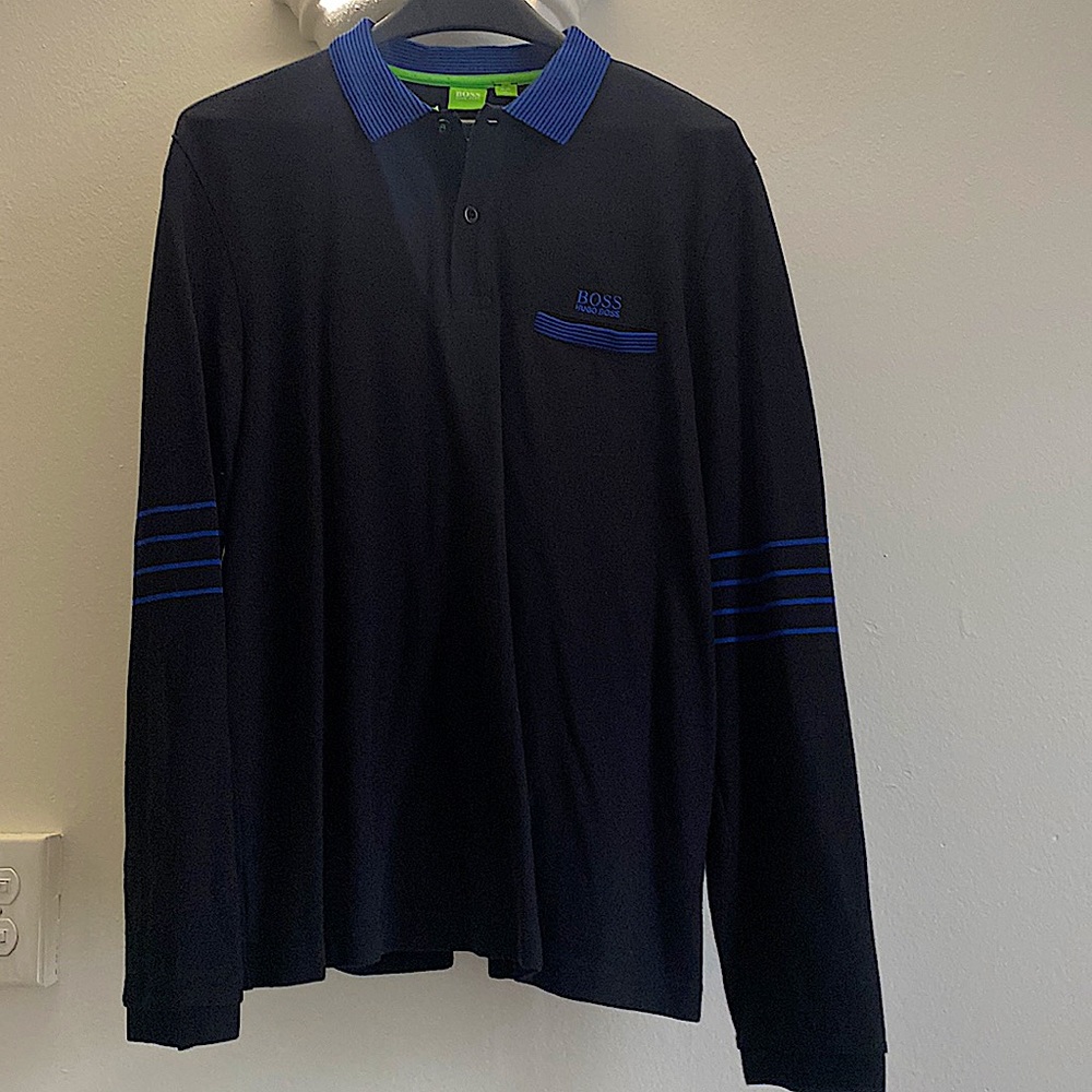 Hugo boss mens long sleeve polo
